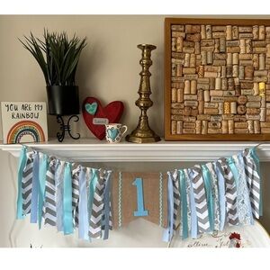 Baby’s 1st Birthday High Chair Banner